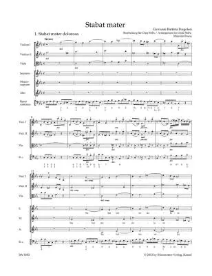 Stabat Mater - Pergolesi - Score