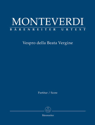 Vespro Della Beata Vergine ''Marienvesper'' - Monteverdi - Score, Urtext Edition