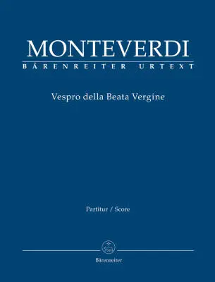 Vespro Della Beata Vergine \'\'Marienvesper\'\' - Monteverdi - Score, Urtext Edition
