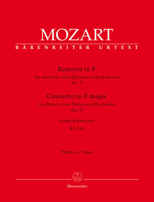 Concerto No. 7 in F Major K. 242 ''Lodron Concerto'' - Mozart - Score