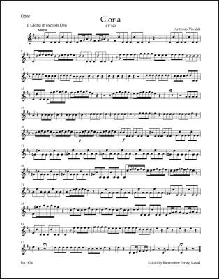 Gloria RV 589 - Vivaldi - Wind Set, Urtext Edition