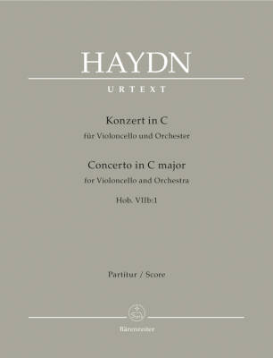 Concerto for Violoncello and Orchestra in C Major Hob.viib:1 - Haydn - Score, Urtext Edition