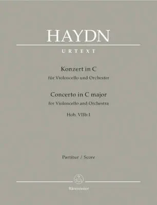 Concerto for Violoncello and Orchestra in C Major Hob.viib:1 - Haydn - Score, Urtext Edition