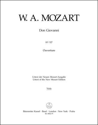 Overture to ''Don Giovanni'' K. 527 - Mozart - Viola Part, Urtext Edition
