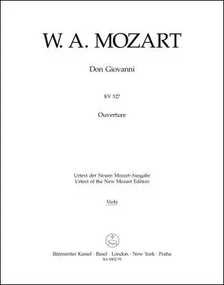 Overture to \'\'Don Giovanni\'\' K. 527 - Mozart - Viola Part, Urtext Edition