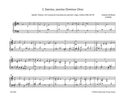 Portuguese Organ Music 1540-1834 - Performance Score, Anthology - Organ