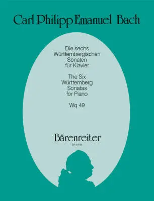 Baerenreiter Verlag - The Six Wurttemberg Sonatas Wq 49 - Bach - Performance Score - Piano