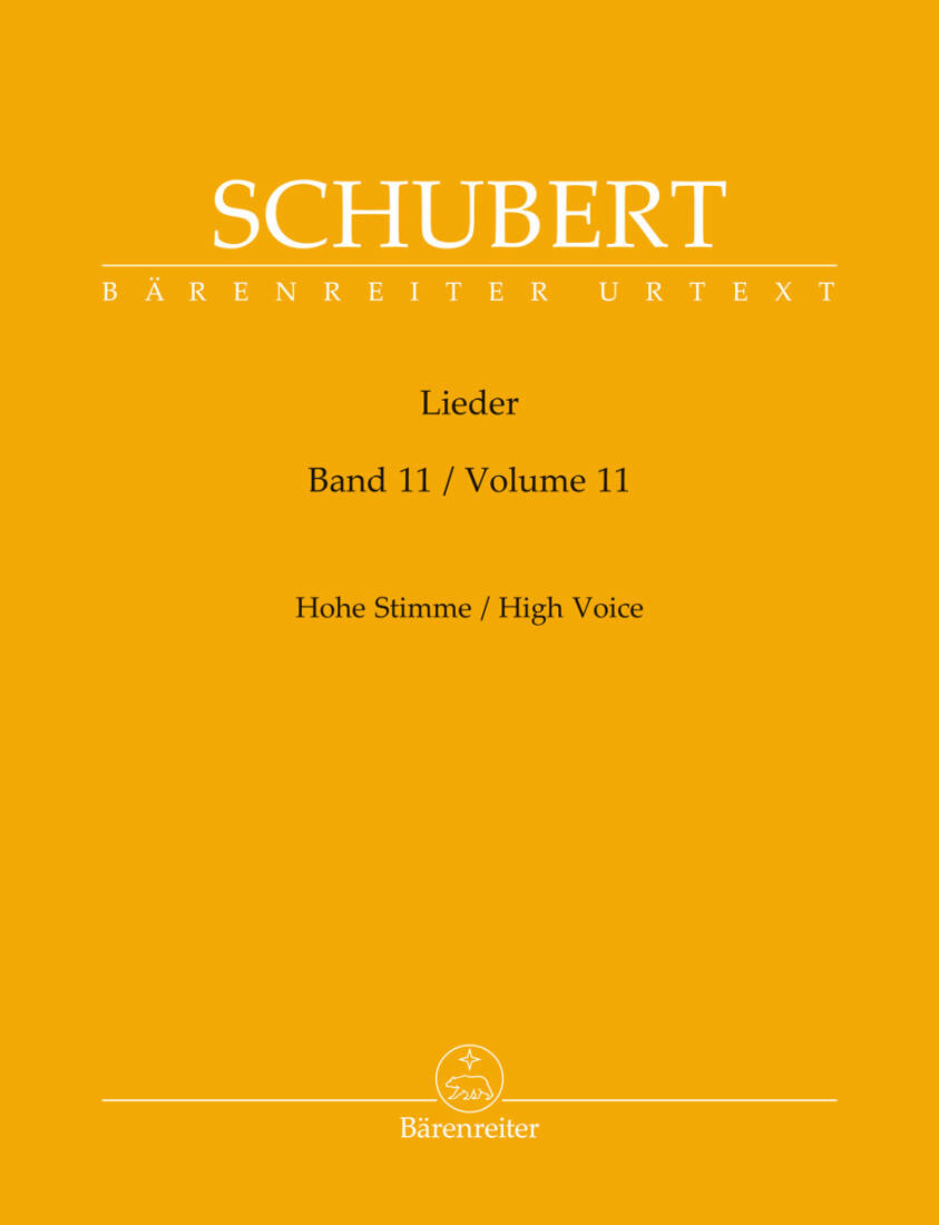 Lieder High Voice - Schubert - Singing Score, Urtext Edition - High Voice, Piano