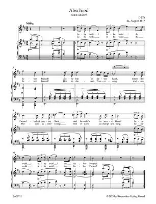 Lieder High Voice - Schubert - Singing Score, Urtext Edition - High Voice, Piano