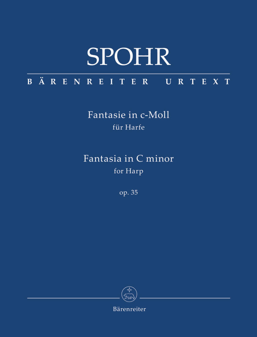 Fantasia for Harp in C Minor Op. 35 - Spohr - Performance Score, Urtext Edition - Harp