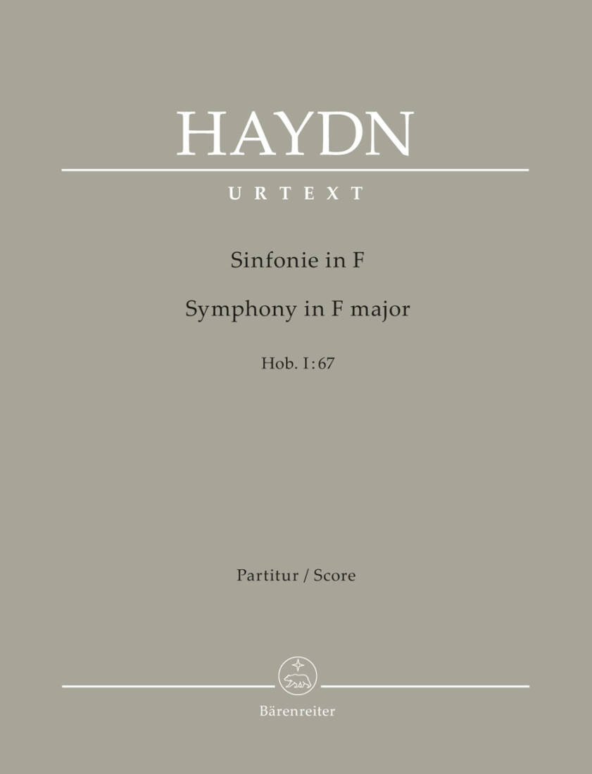 Symphony in F Major Hob. I:67 - Haydn - Score, Urtext Edition - Orchestra