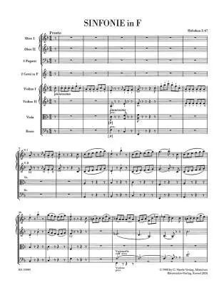 Symphony in F Major Hob. I:67 - Haydn - Score, Urtext Edition - Orchestra