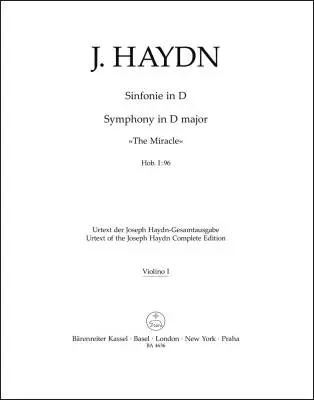 Symphony in D Major Hob. I:96 \'\'the Miracle\'\' - Haydn/ Salomon - Violin I Part, Urtext Edition