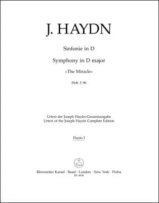 Symphony in D Major Hob. I:96 \'\'the Miracle\'\' - Haydn/ Salomon - Wind Set, Urtext Edition