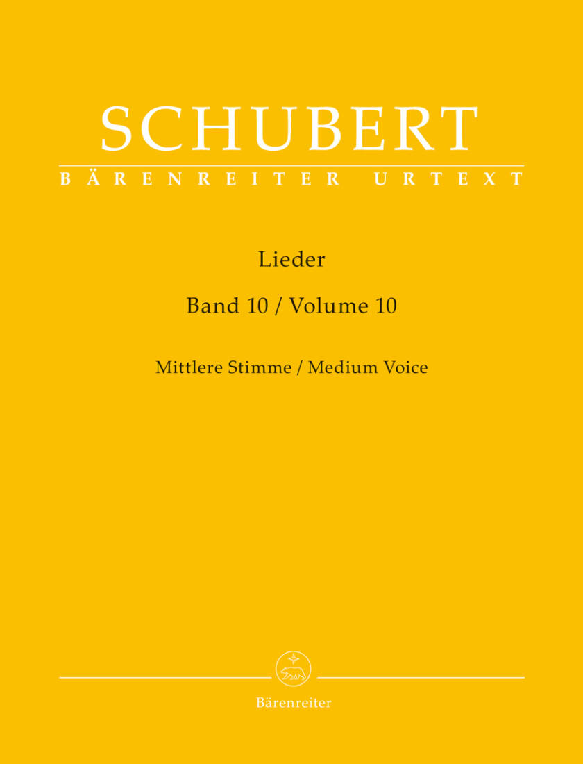 Lieder Medium Voice - Schubert - Singing Score, Urtext Edition - Medium Voice, Piano