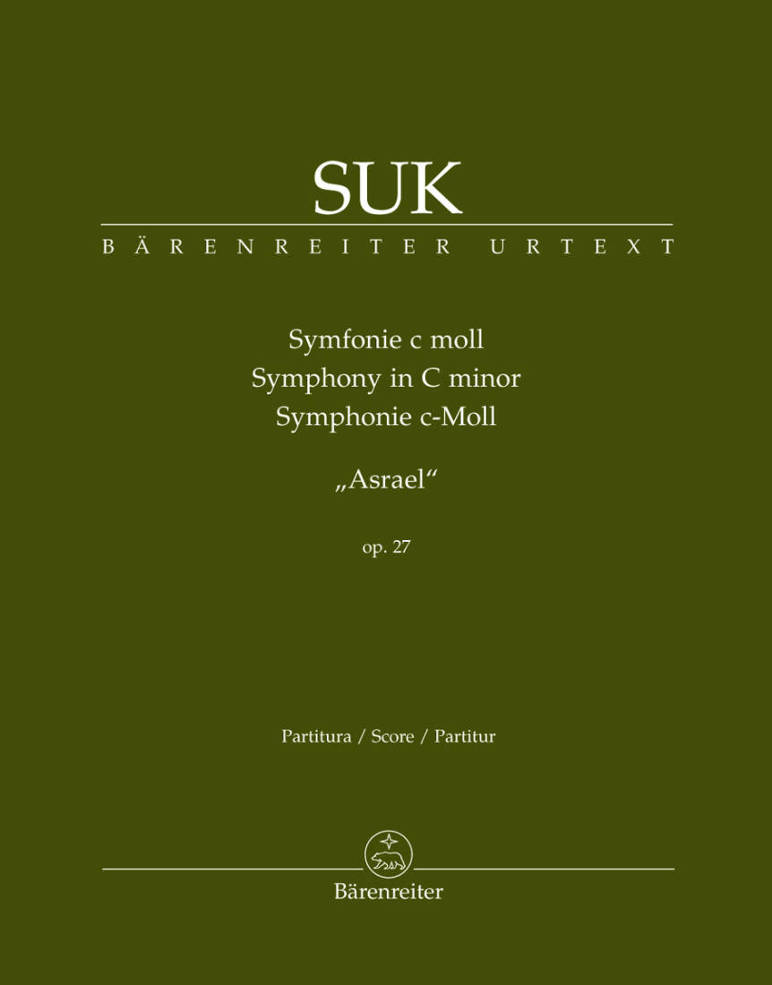 Symphony in C Minor Op. 27 \'\'Asrael\'\' - Suk - Score, Urtext Edition - Orchestra