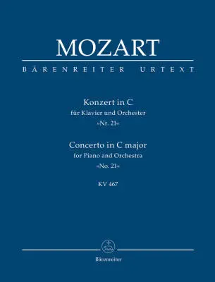 Baerenreiter Verlag - Concerto for Piano and Orchestra No. 21 in C Major K. 467 - Mozart - Study Score, Urtext Edition - Piano, Orchestra