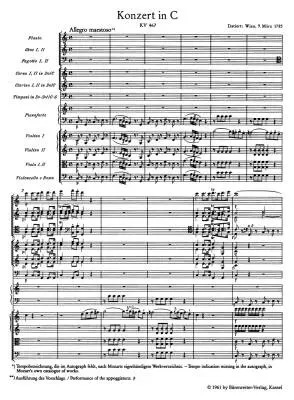 Concerto for Piano and Orchestra No. 21 in C Major K. 467 - Mozart - Study Score, Urtext Edition - Piano, Orchestra