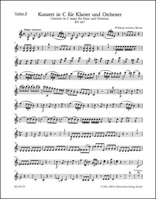 Concerto No. 21 in C Major K. 467 - Mozart - Violin II Part
