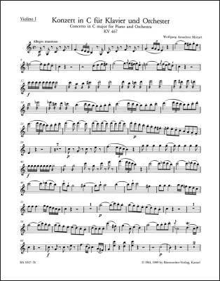 Concerto for Piano and Orchestra No. 21 in C Major K. 467 - Mozart - Violin I Part
