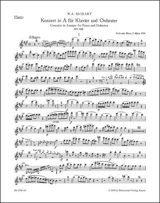 Concerto No. 23 in a Major K. 488 - Mozart - Wind Set, Urtext Edition