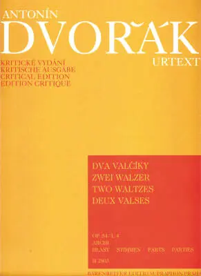 Baerenreiter Verlag - Zwei Walzer Op. 54 - Dvorak - Set of Parts
