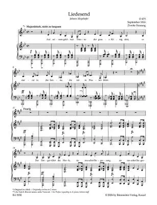 Lieder Low Voice - Schubert - Singing Score, Urtext Edition - Low Voice, Piano