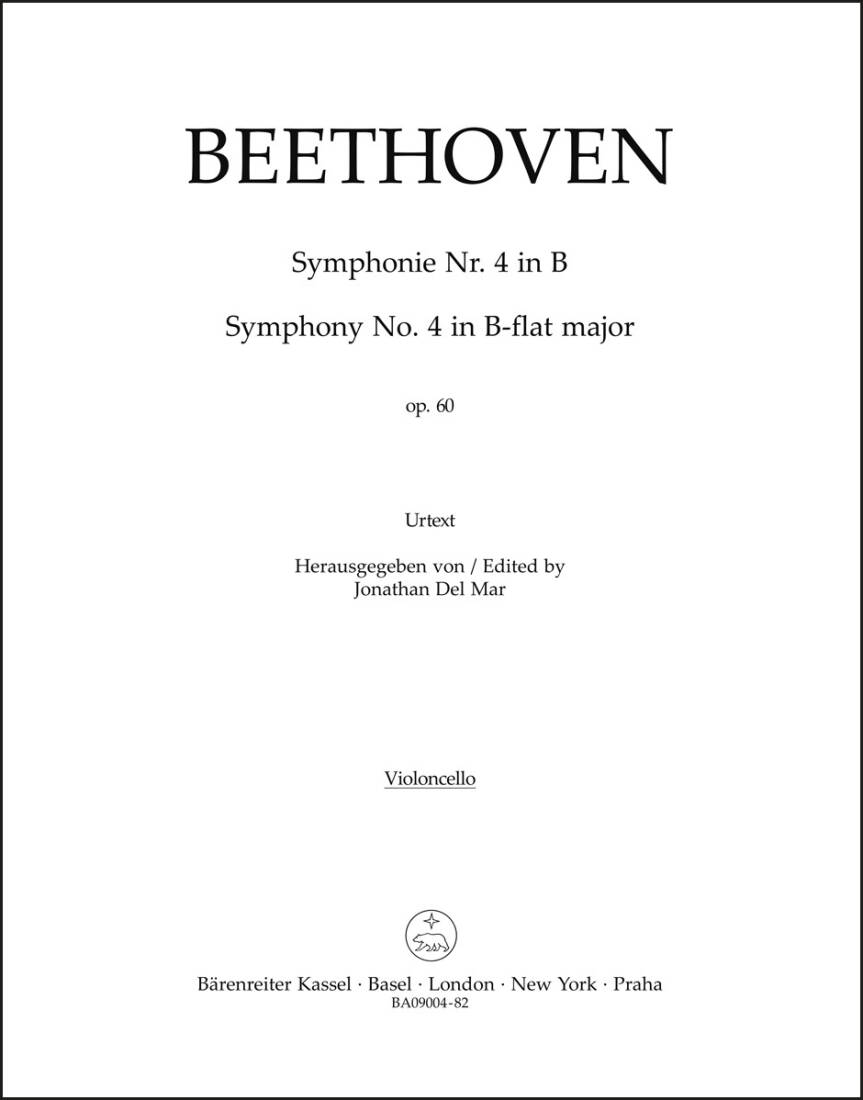 Symphony No. 4 in B-flat Major Op. 60 - Beethoven - Part, Urtext Edition