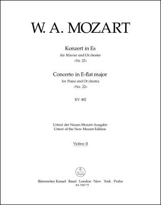 Concerto No. 22 in E-flat Major K. 482 - Mozart - Violin II Part