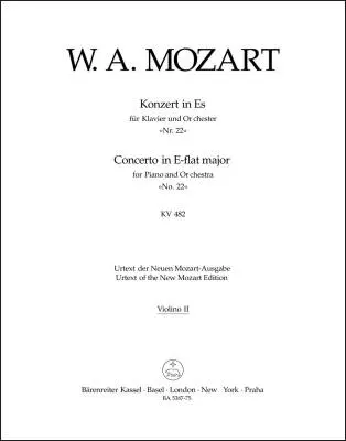Concerto No. 22 in E-flat Major K. 482 - Mozart - Violin II Part