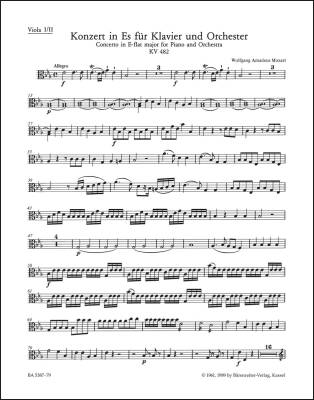 Concerto No. 22 in E-flat Major K. 482 - Mozart - Viola I/Viola II Part