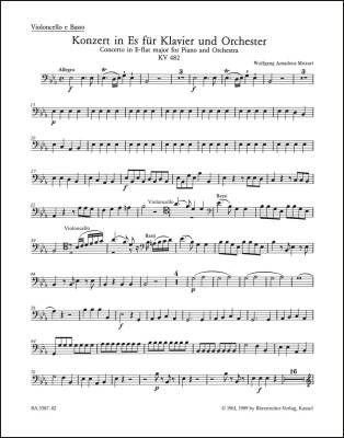 Concerto No. 22 in E-flat Major K. 482 - Mozart - Celllo/Double Bass Part