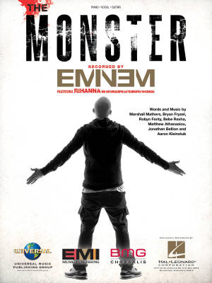 Hal Leonard - The Monster - Eminem - Piano/Vocal/Guitar