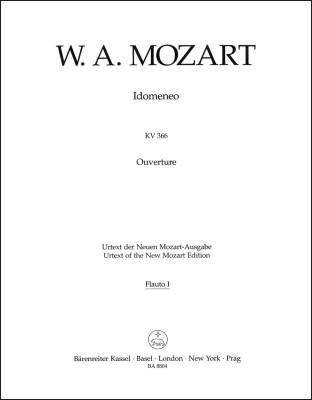 Idomeneo K. 366 - Mozart - Wind Set, Urtext Edition
