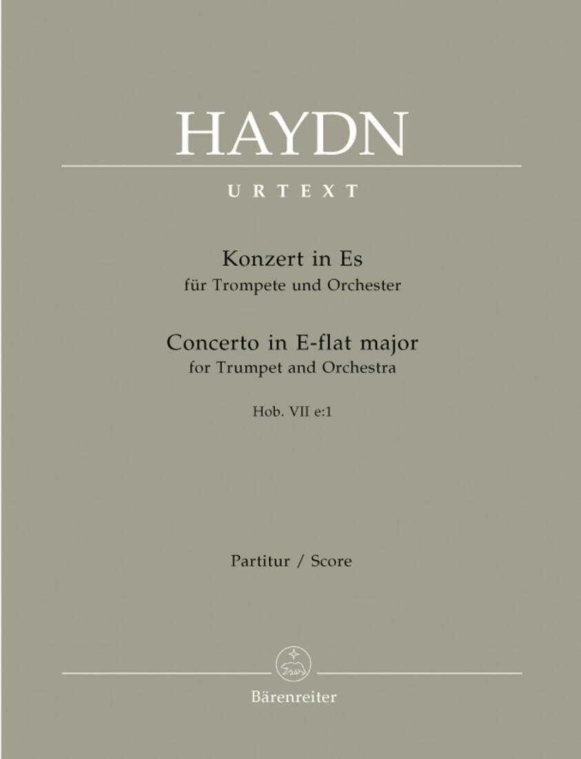 Concerto for Trumpet and Orchestra in E-flat Major Hob.viie:1 - Haydn - Score, Urtext Edition - Trumpet, Orchestra
