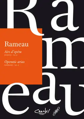Baerenreiter Verlag - Airs dOpera / Operatic Arias. Soprano, Volume 2 - Rameau - Vocal Score, Anthology, Urtext Edition