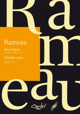 Baerenreiter Verlag - Airs dOpera / Operatic Arias.tenor, Volume 1 - Rameau - Vocal Score, Anthology, Urtext Edition