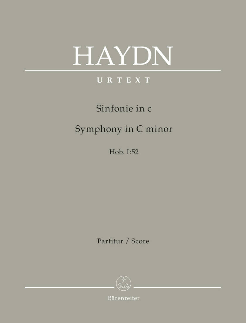 Symphony in C Minor Hob. I:52 - Haydn - Score, Urtext Edition