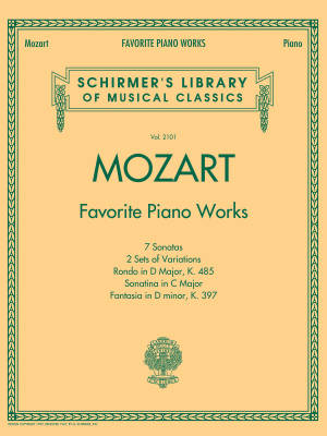 Favorite Piano Works - Mozart - Book