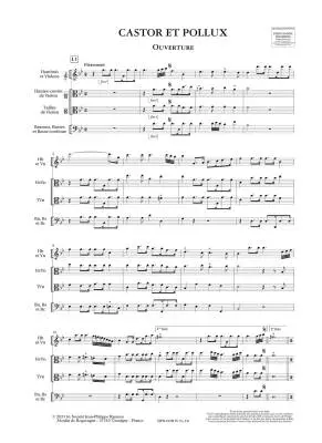 Castor et Pollux Rct 32a-b - Rameau - Score, Urtext Edition - Orchestra