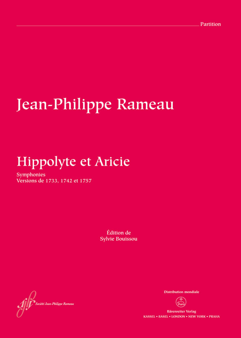 Hippolyte et Aricie Rct 43 - Rameau - Score, Anthology, Urtext Edition - Orchestra