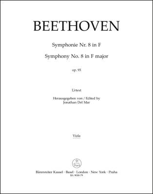 Symphony No. 8 in F Major Op. 93 - Beethoven - Viola Part, Urtext Edition