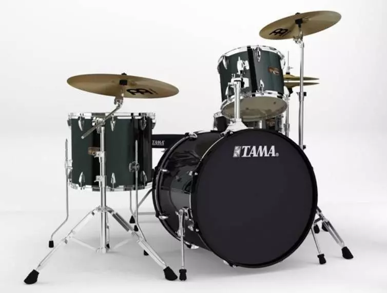 Imperial Star 4 Piece Kit w/Cymbals and Hardware - Black Finish