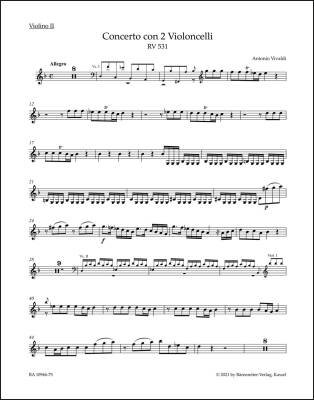 Concerto in G Minor RV 531 - Vivaldi - Violin II Part, Urtext Edition