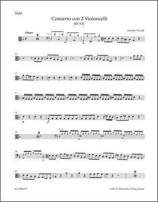 Concerto in G Minor RV 531 - Vivaldi - Viola Part, Urtext Edition