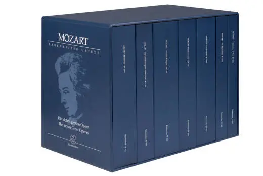 Baerenreiter Verlag - The Seven Great Operas K. 366, 384, 492, 527, 588, 620, 621 - Mozart - Study Score, Urtext Edition, Anthology