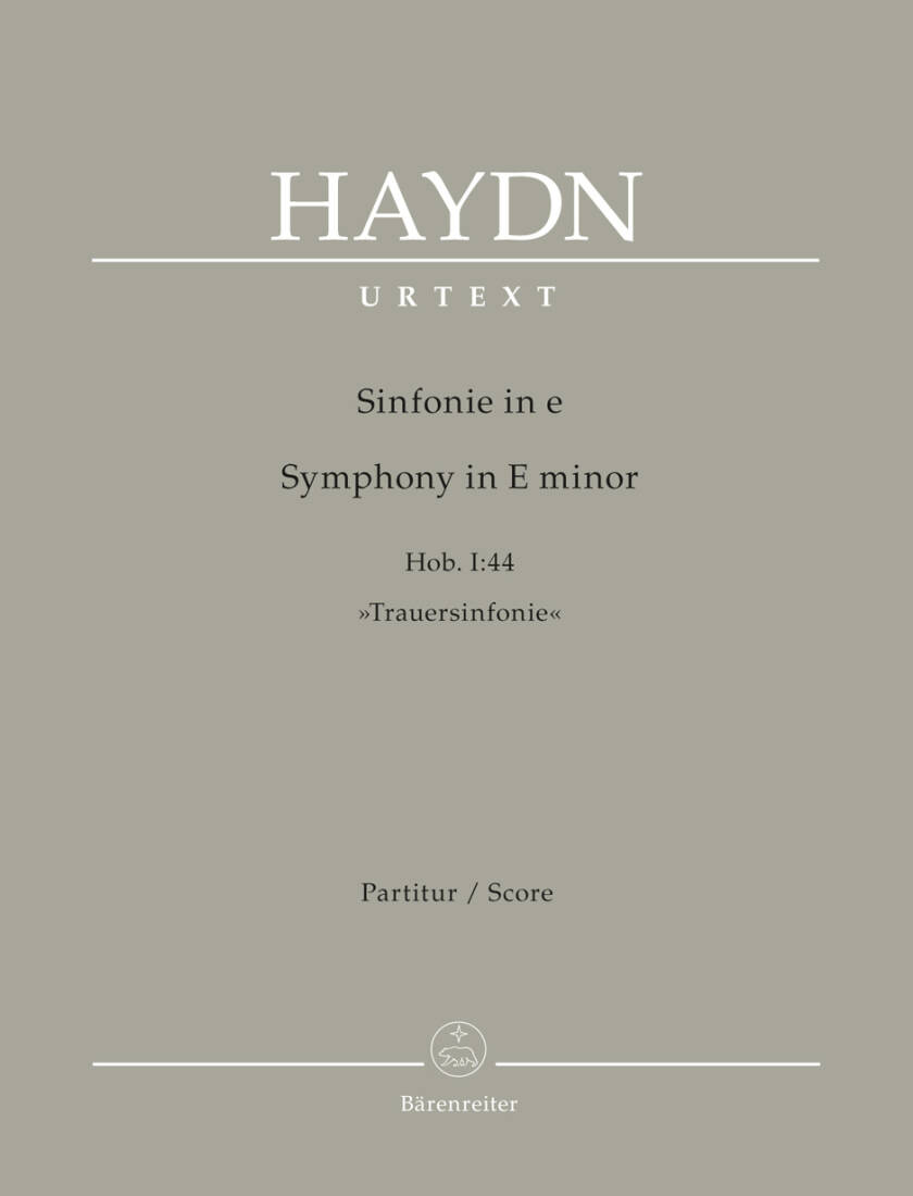 Symphony in E Minor Hob. I:44 - Haydn - Score, Urtext Edition - Orchestra