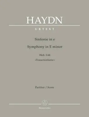 Baerenreiter Verlag - Symphony in E Minor Hob. I:44 - Haydn - Score, Urtext Edition - Orchestra