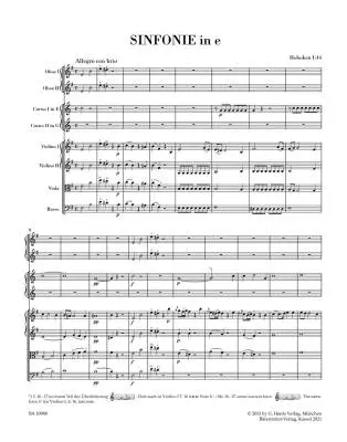 Symphony in E Minor Hob. I:44 - Haydn - Score, Urtext Edition - Orchestra