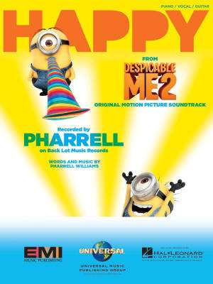 Happy (from Despicable Me 2) - Williams - Piano/Vocal/Guitar